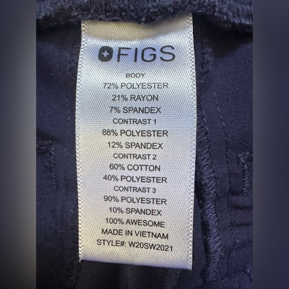 Figs Manari Technical College Scrub Joggers Navy Blue Size XS - Picture 5 of 9